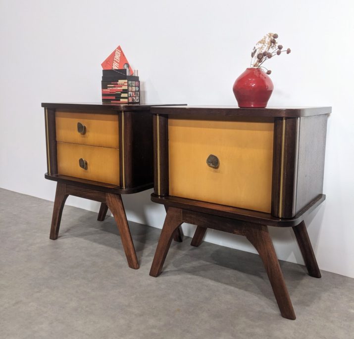 Duo de chevets mid-century – Image 2