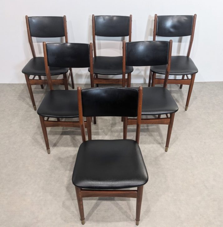 Suite de six chaises vintage – Image 4
