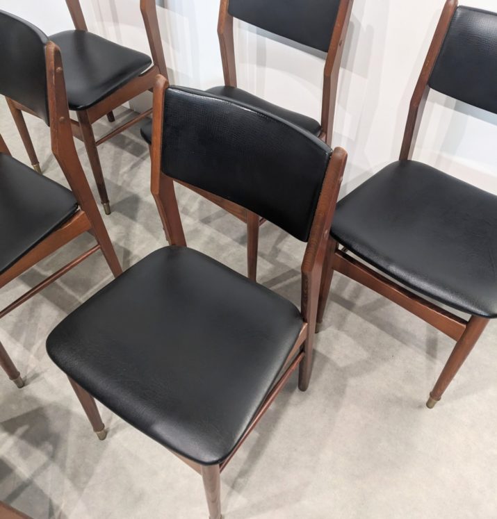 Suite de six chaises vintage – Image 3