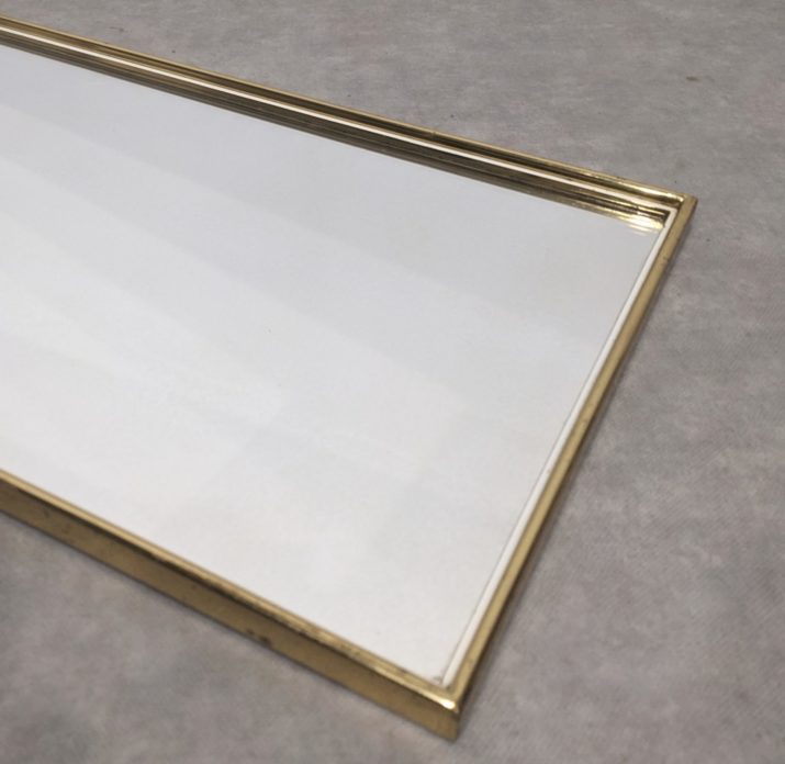 Miroir mid-century doré – Image 3
