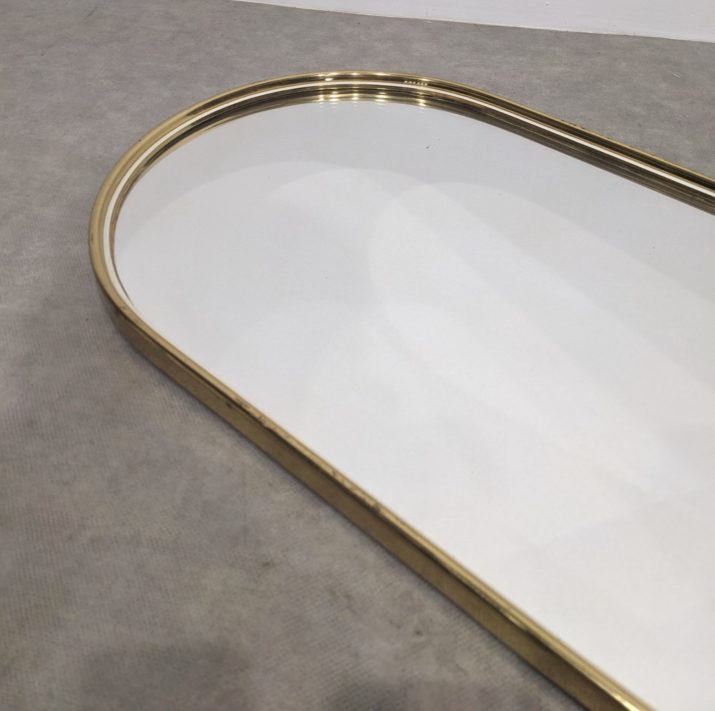 Miroir mid-century doré – Image 2