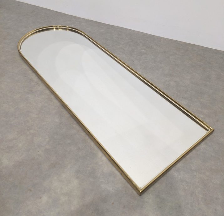 Miroir mid-century doré – Image 4