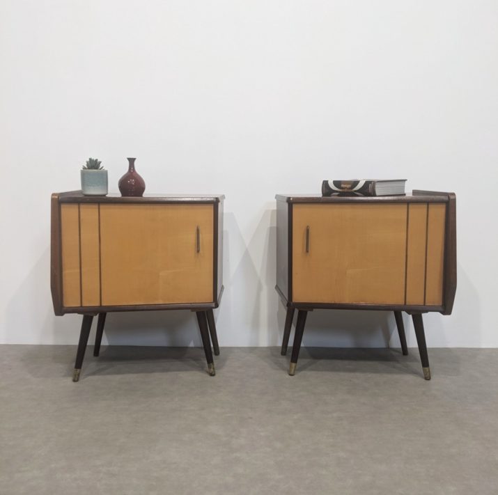 Paire de chevets mid-century