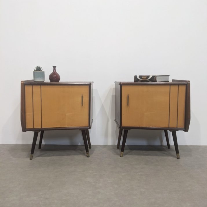 Paire de chevets mid-century