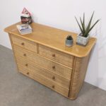 Commode vintage en rotin – Image 3