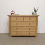 Commode vintage en rotin – Image 9