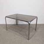 Table verre fumé