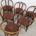 Suite de 6 chaises  bambou – Image 5