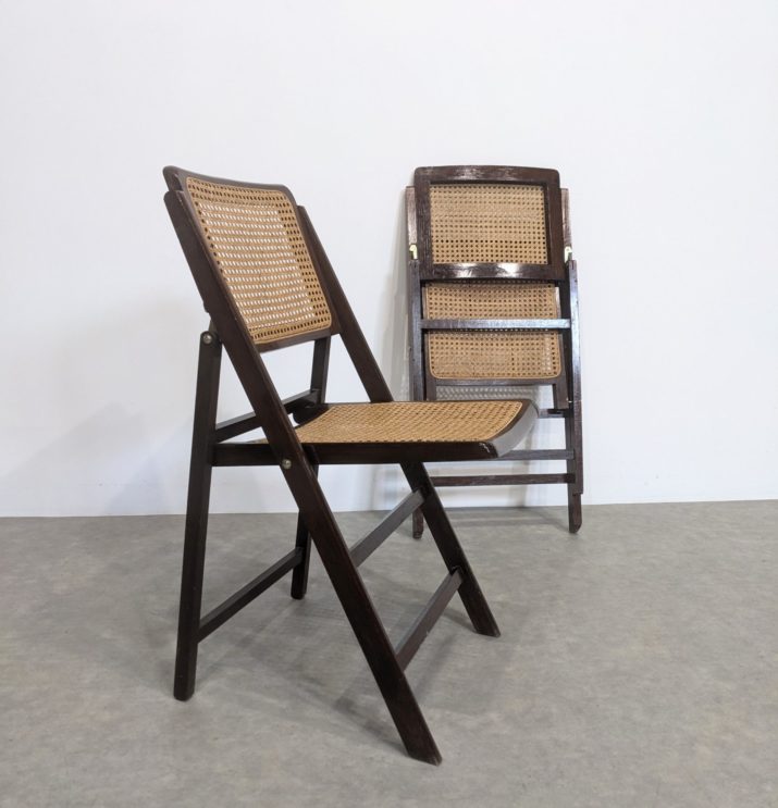 Chaise pliable rotin – Image 4