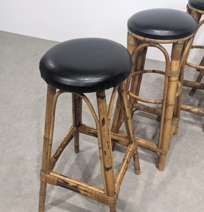 Tabouret bambou 60s – Image 3