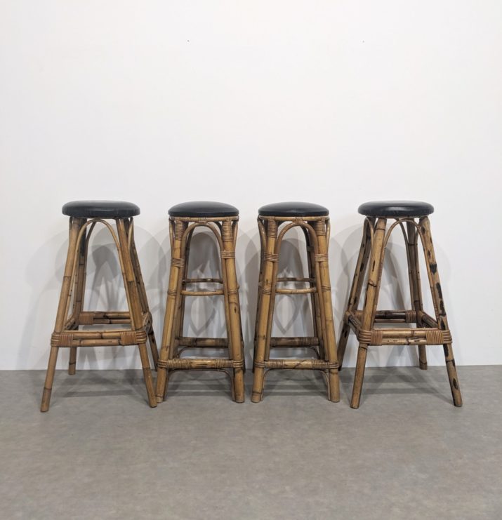Tabouret bambou 60s – Image 2