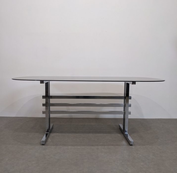 Table verre fumé 70s – Image 10