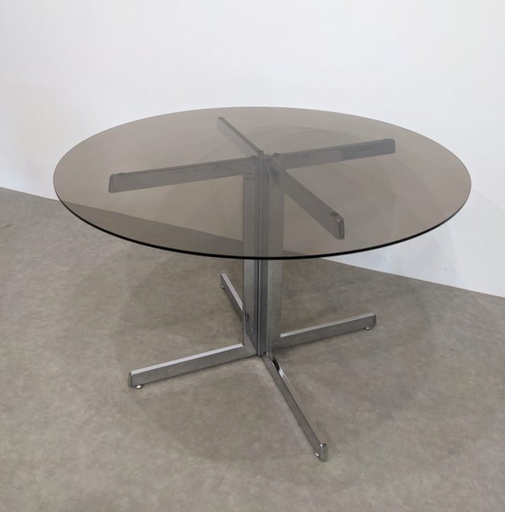 Table en verre 70s