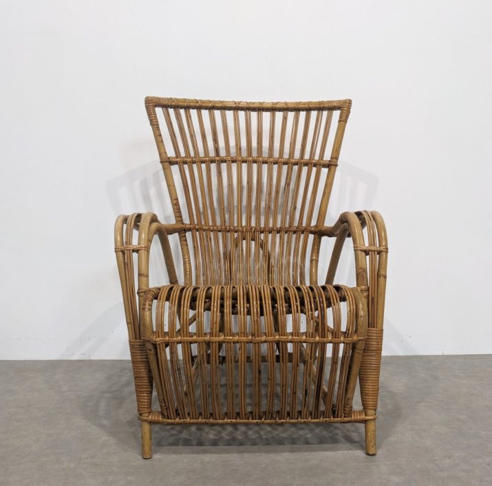 Fauteuil en rotin 70' – Image 5