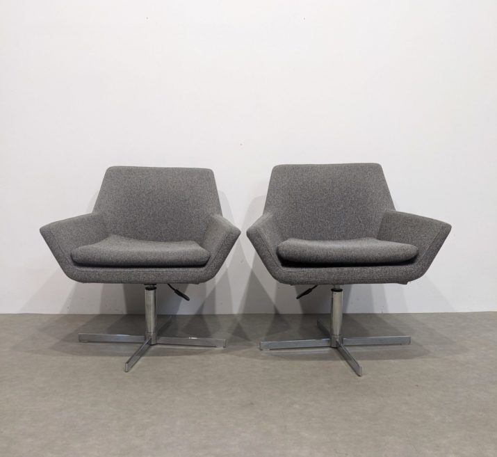 Fauteuil gris pivotant – Image 3