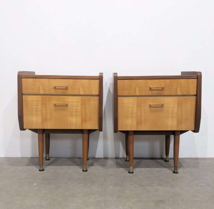 Duo de chevets mid-century – Image 3