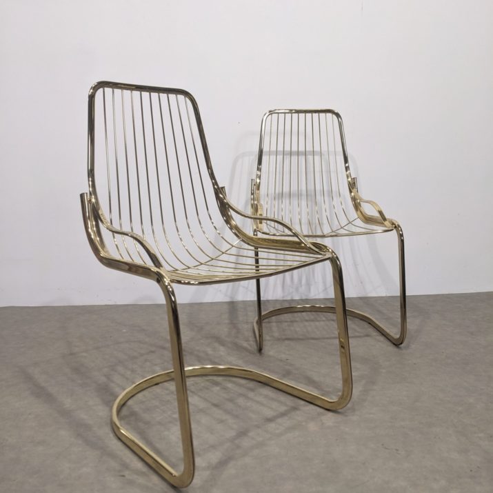 Chaises dorées 70'