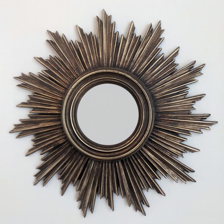 Miroir soleil résine 1960s