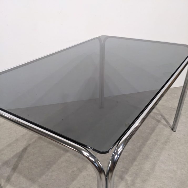 Table à manger verre/chrome