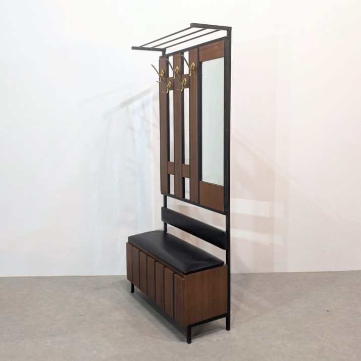 Vestiaire avec coffre et miroir