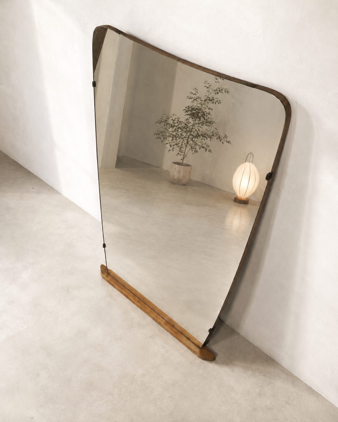 Grand miroir libre à poser Mid-Century – Image 2