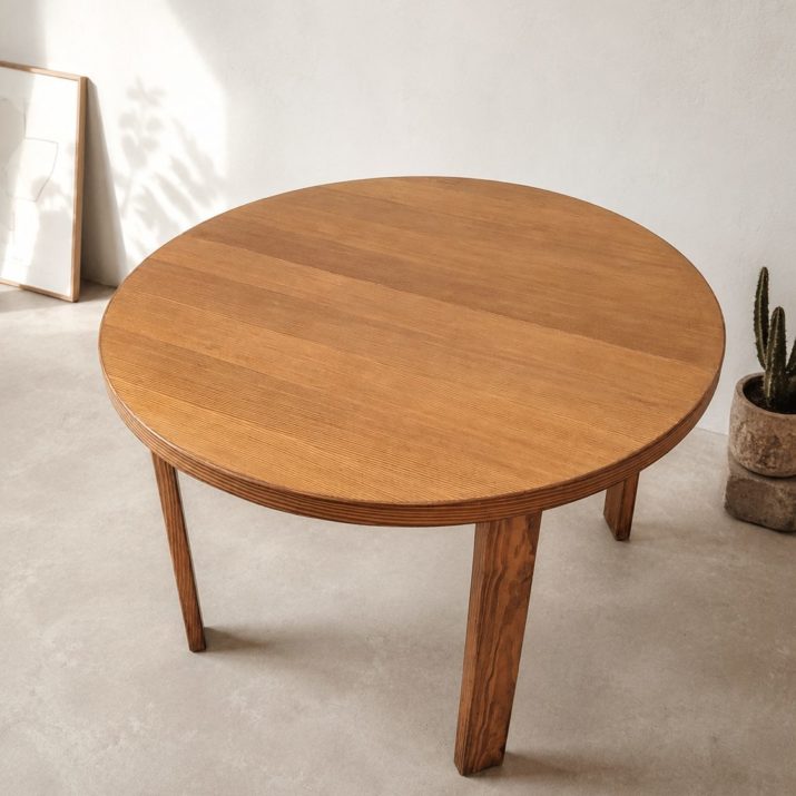 Table ronde extensible pin