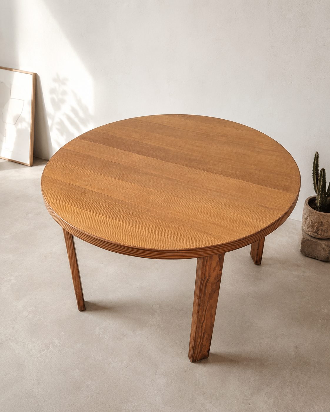 Table ronde extensible pin