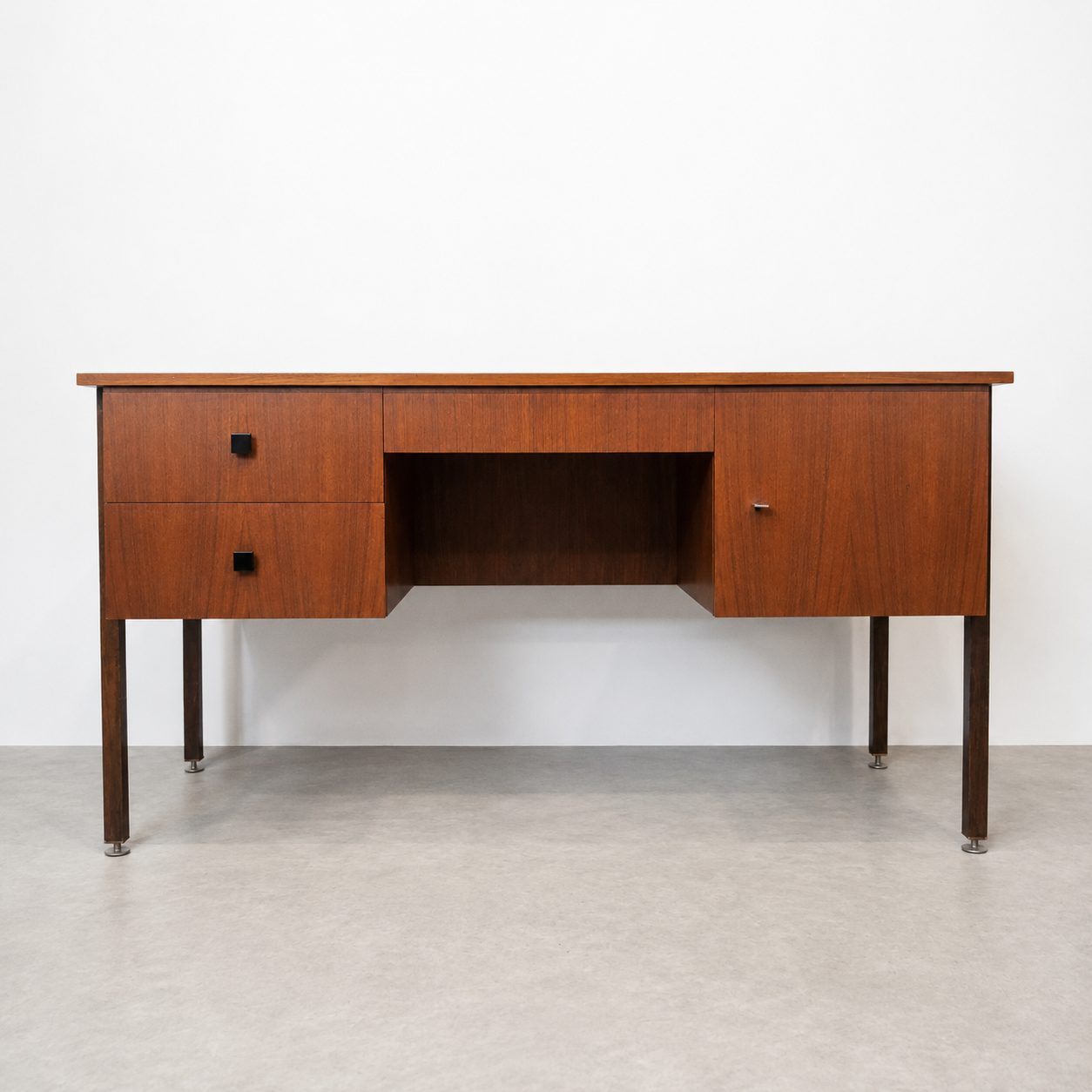 Bureau Combineurop teck et wengé – Image 2