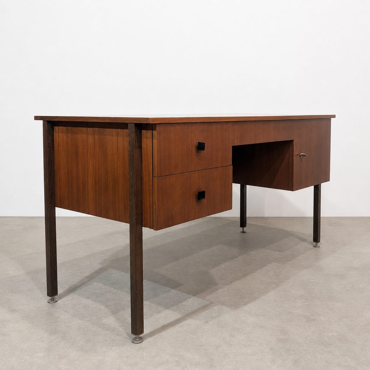 Bureau Combineurop teck et wengé – Image 5