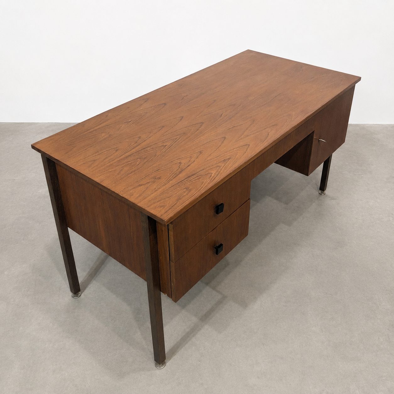 Bureau Combineurop teck et wengé – Image 4