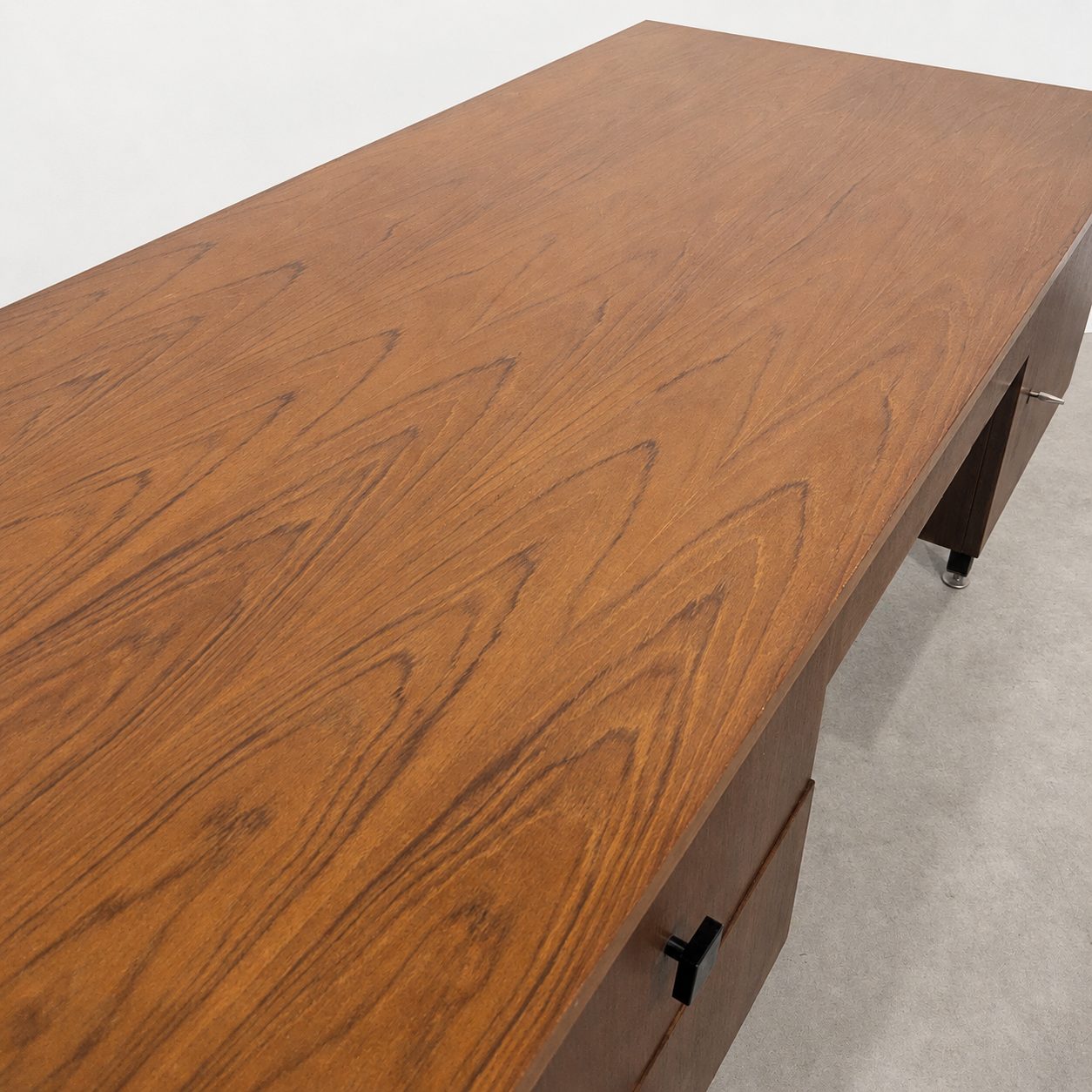 Bureau Combineurop teck et wengé – Image 3