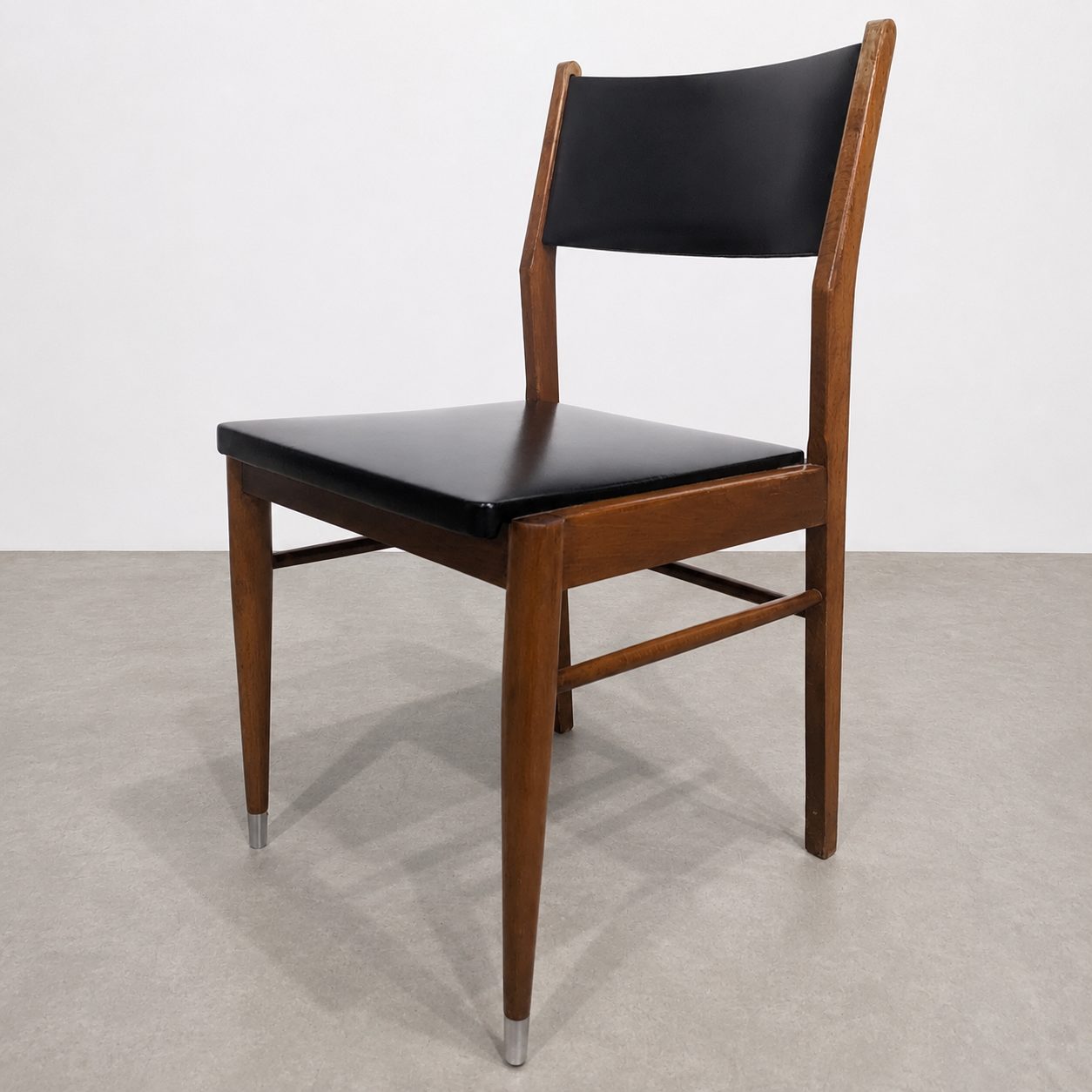 Ensemble de 4 chaises skaï noir – Image 7