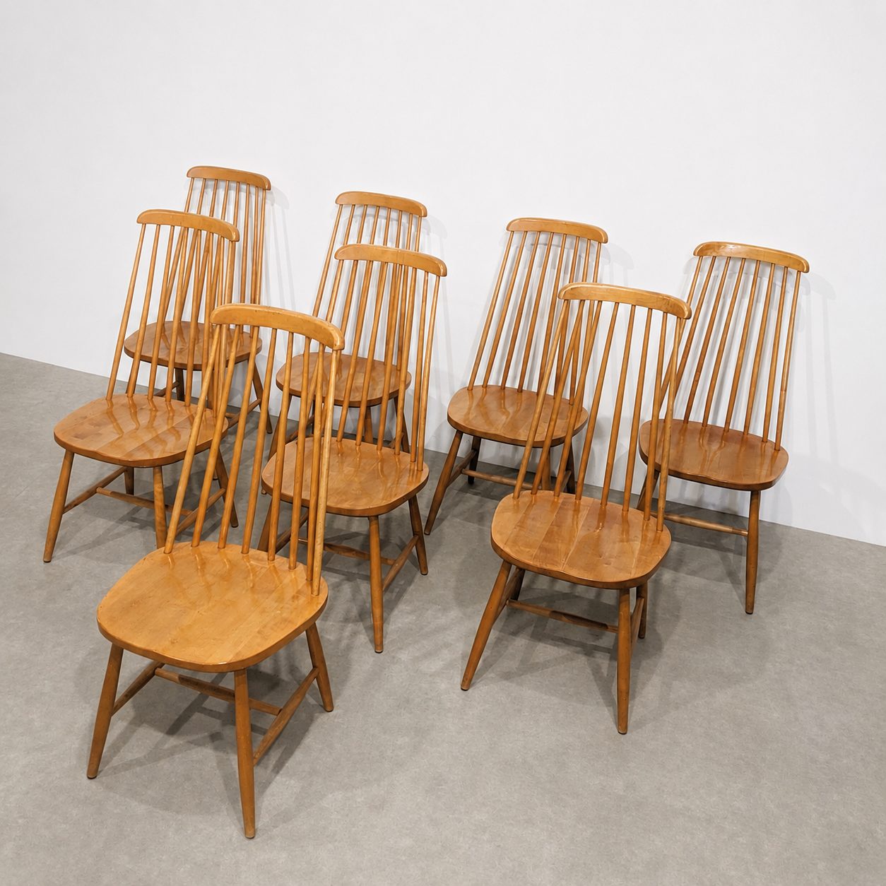 Série de 4 chaises vintage scandinaves – Image 2