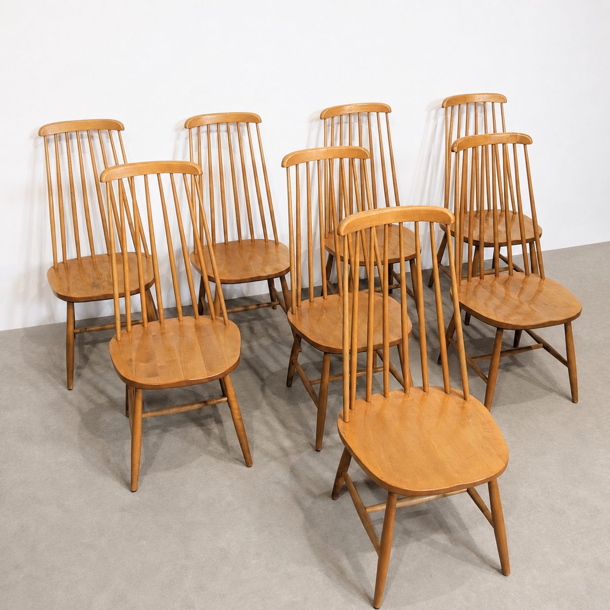Série de 4 chaises vintage scandinaves – Image 3