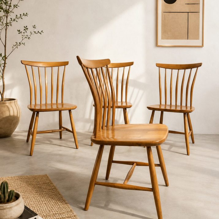 Quatre chaises suédoises Akerblom 1950