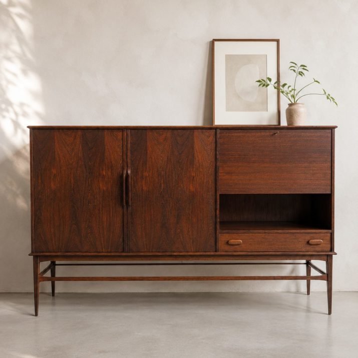 Highboard danois en palissandre