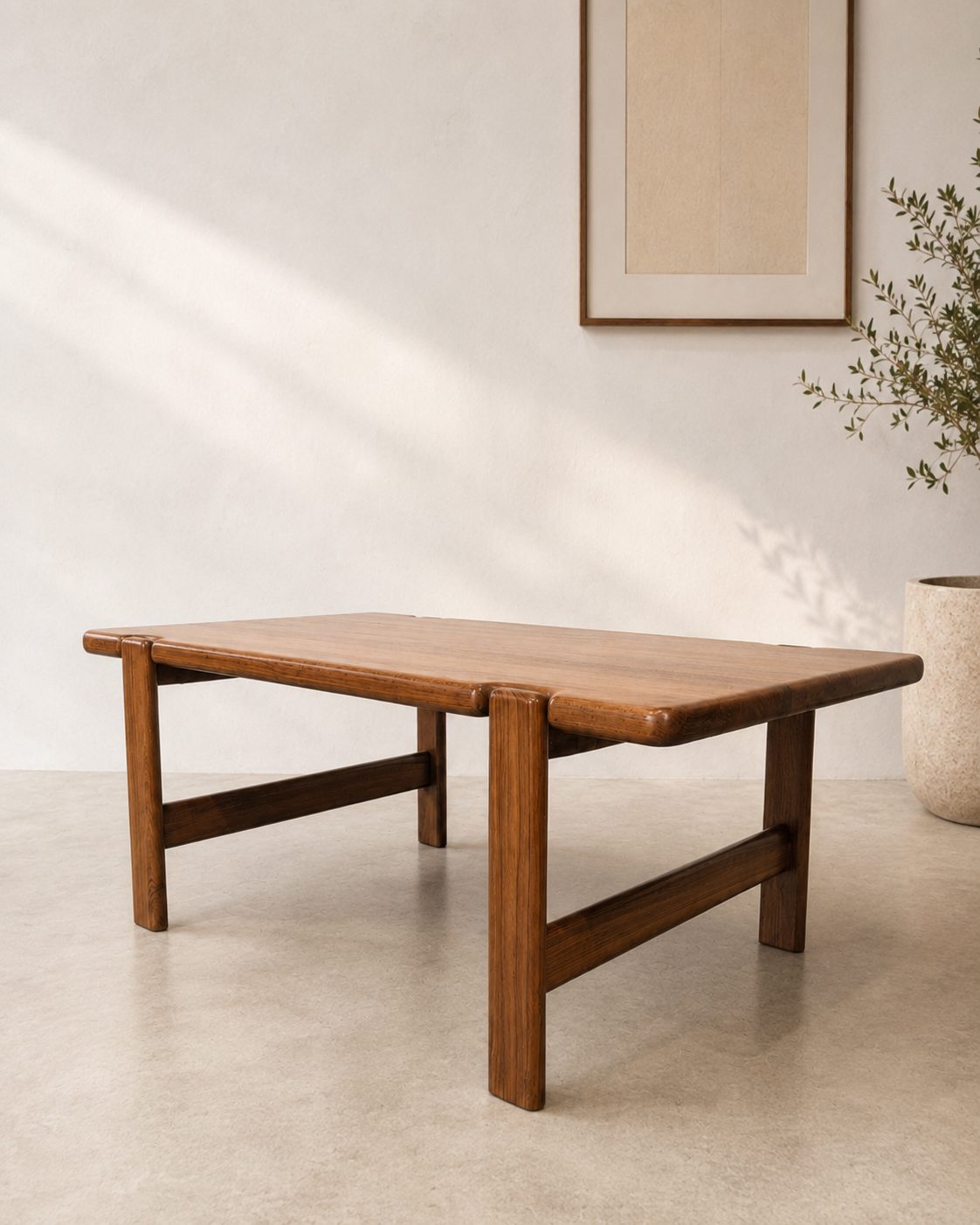 Table basse danoise en teck massif