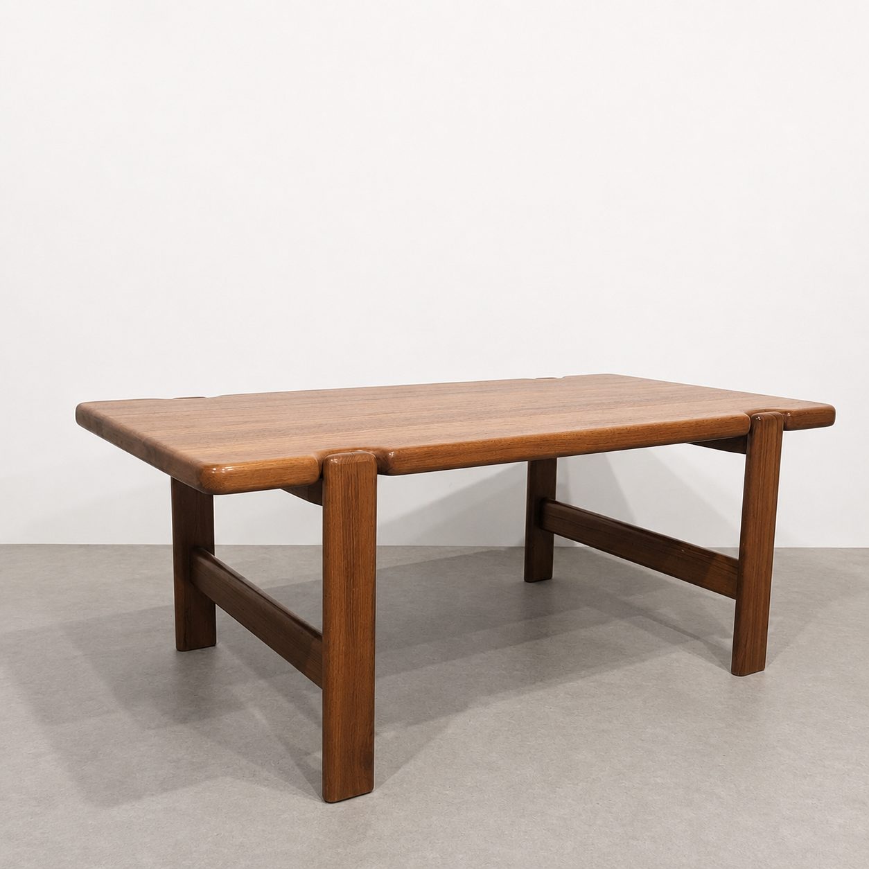 Table basse danoise en teck massif – Image 7