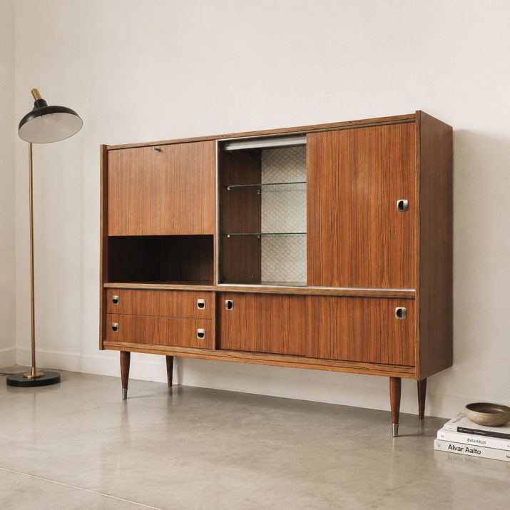 Highboard vaisselier vintage années 60