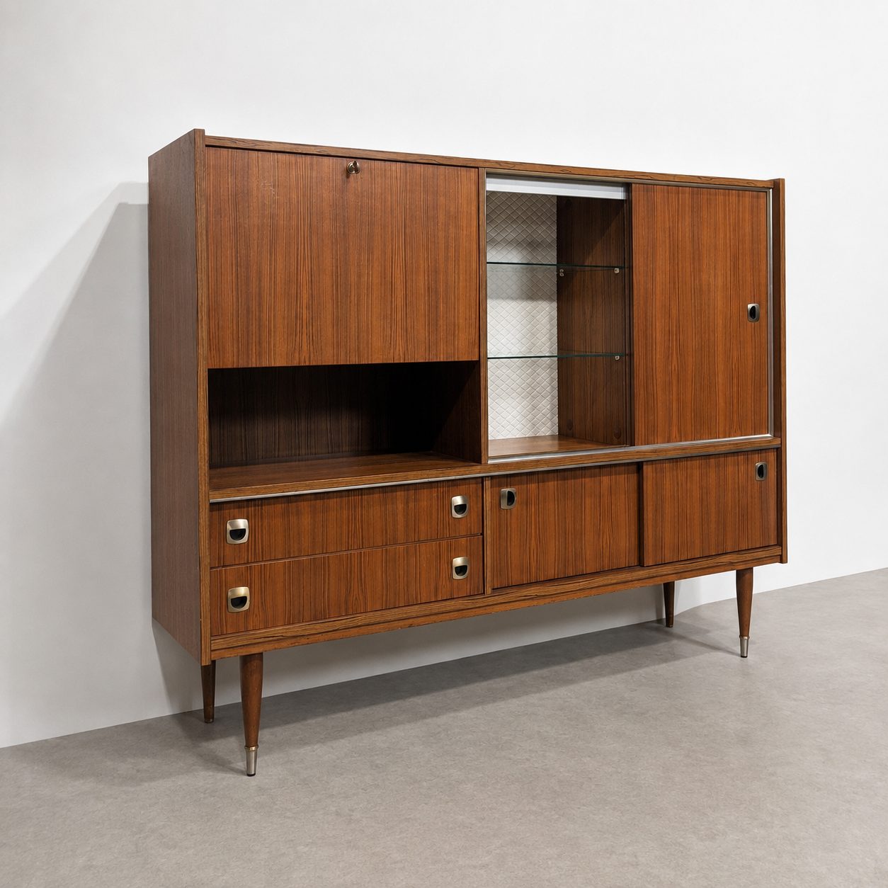 Highboard vaisselier vintage années 60 – Image 2