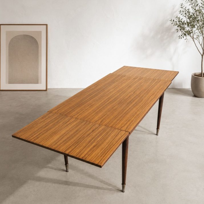 Table à manger extensible années 60