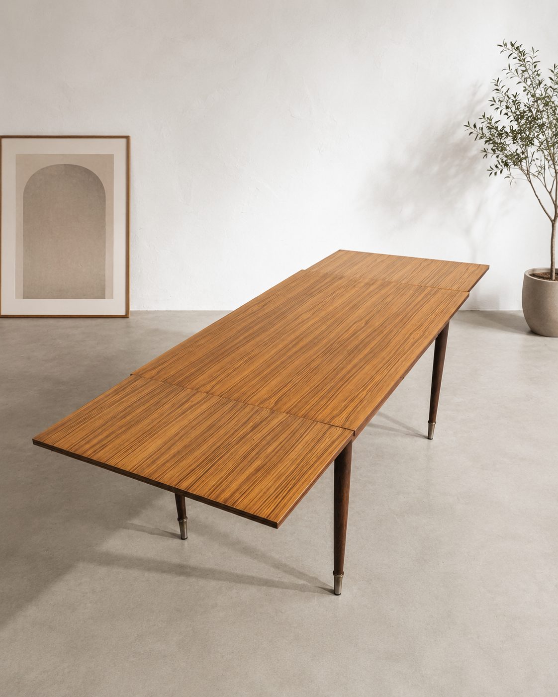 Table à manger extensible années 60