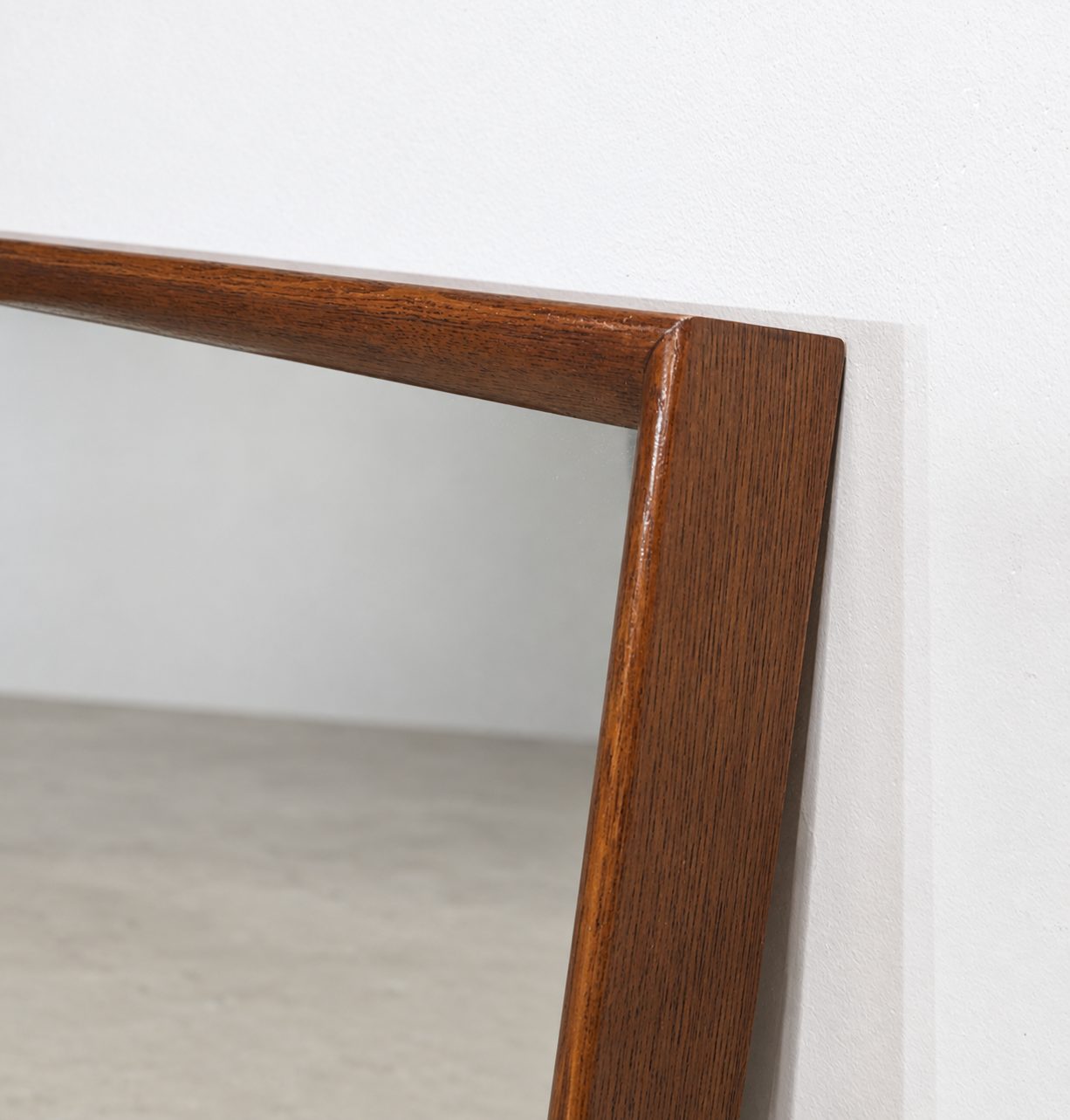 Miroir rectangulaire avec cadre en bois brun – Image 7