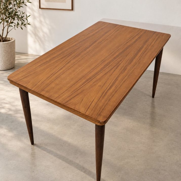 Table à manger vintage scandinave extensible