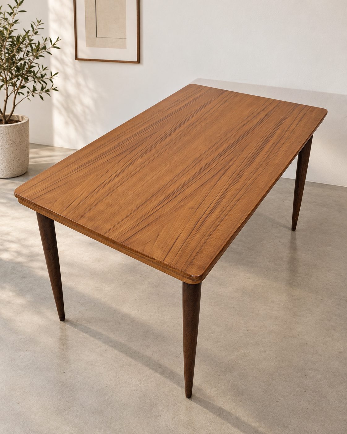 Table à manger vintage scandinave extensible